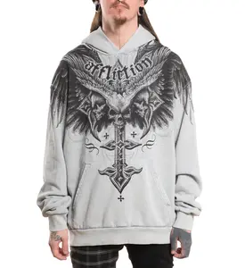 Affliction Men's Pullover Hoodie Death Eyes