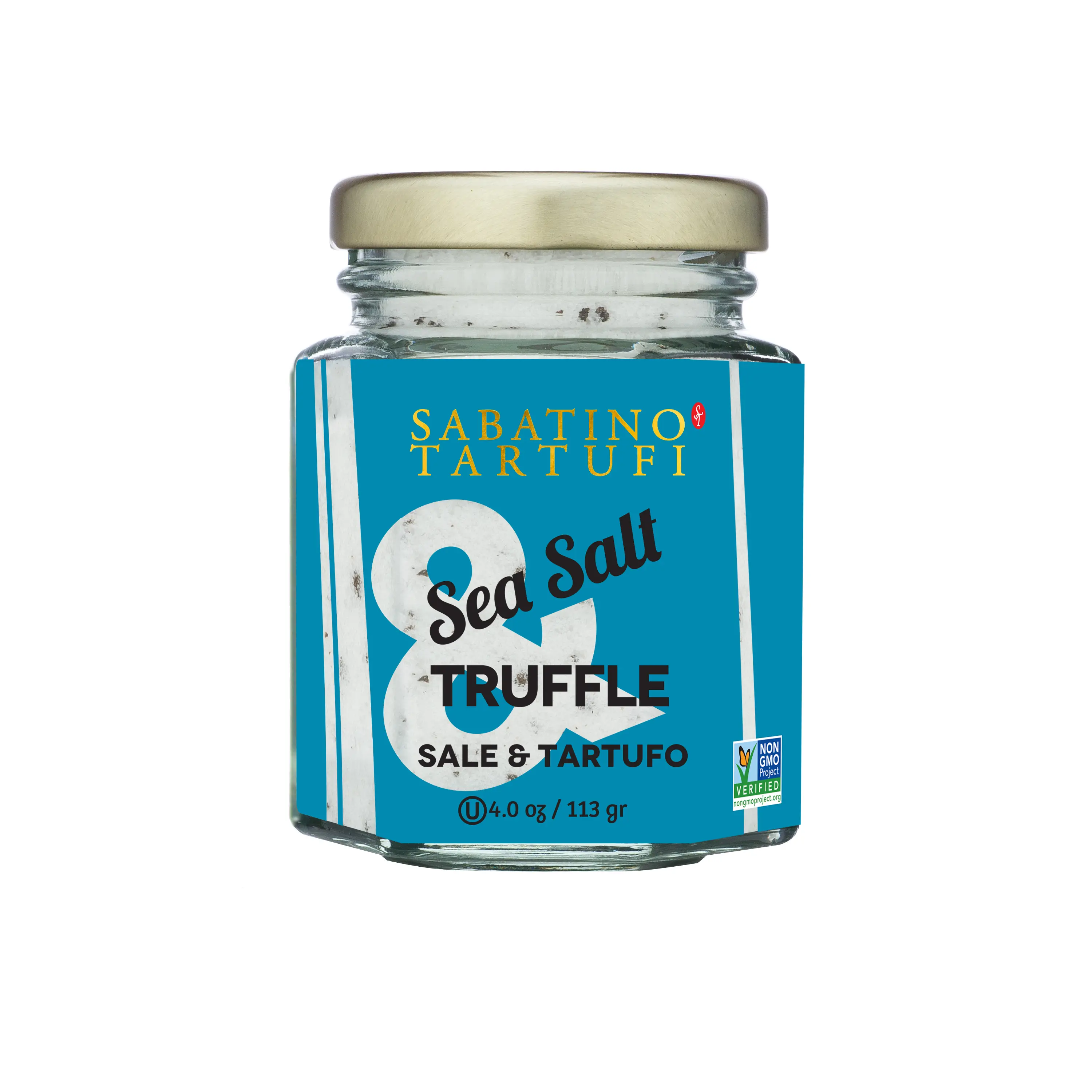 Sabatino Truffle Sea Salt, 3.4 OZ - Contains Black Truffle, Infuses Earthy Richness Roasted Shrimp Salt Lasagna