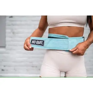 Emily Rethwill NO QUIT Self-locking Lifting Belt - Sturdy Nylon Weightlifting Belt with Quick-release Buckle for Optimal Stability & Durability