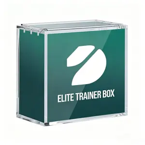 UV Resistant Acrylic ETB Display Box, Anti-Yellowing Elite Trainer Box Protector, Collector Grade Clear Trading Card Storage Case, Magnetic Closure Dustproof Game Card Organizer, Stackable Heavy Duty Protector for Pokemon TCG Collectibles