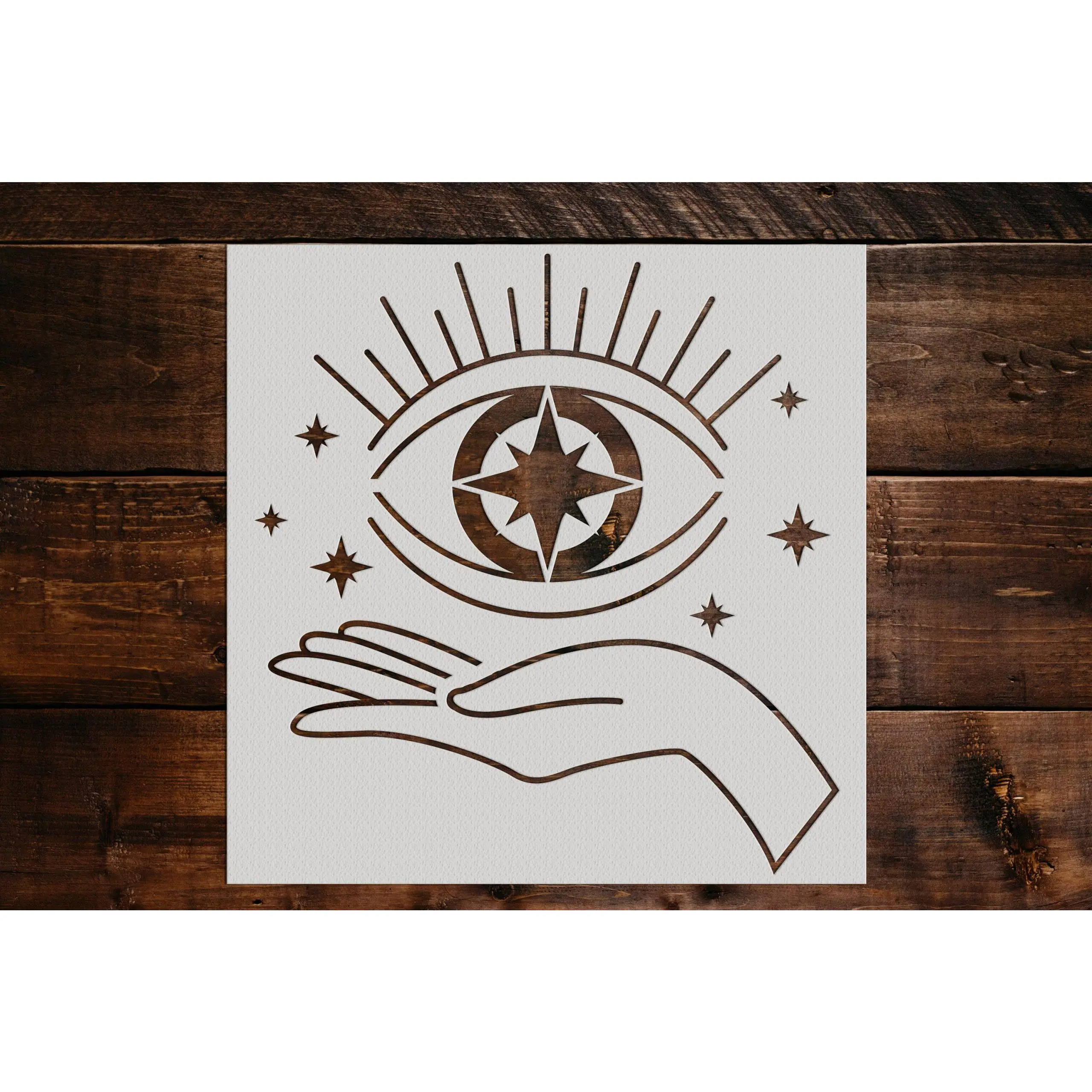 The All Seeing Eye Stencil - Art and Wall Stencil