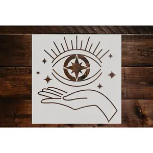 The All Seeing Eye Stencil - Art and Wall Stencil