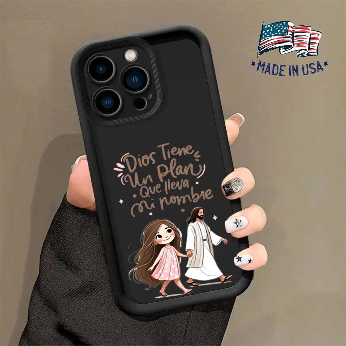 Religious Jesus Christian God Has A Plan Spanish Quote Design Phone Case for iPhone Samsung 17 16 15 14 Pro Max 13 12 11 XR XS Plus Air Galaxy S25 S24 S23 S22 A71 A56 A55 A54 A53 A52 Shockproof Anti Drop Protective Soft TPU Slim Durable Cover gift