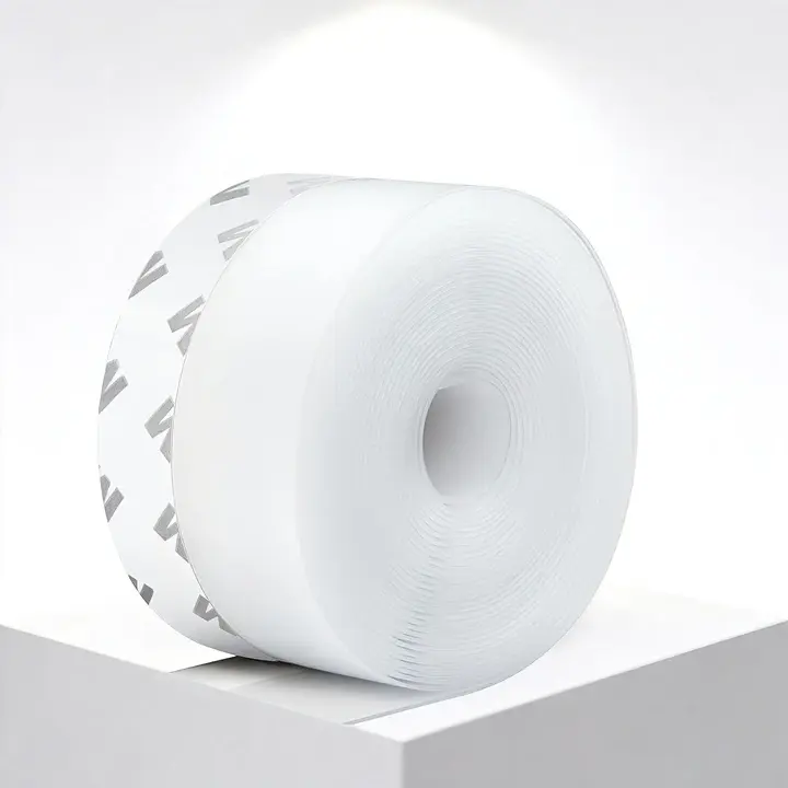 Door Draft Stopper - 16.4Ft Adhesive Back Flexible Tape, 1.38in Width DIY Home Weatherproofing Draft Sealing Insulation for Windows, Apartments