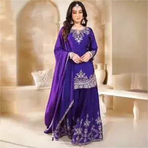 Plus size fancy designer sharara set Plus size fancy designer sharara set