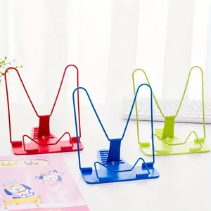 2pcs Adjustable Stainless Steel Collapsible Reading Stand, Multifunctional & Portable Desk Accessory, Ideal for Office & Home, Multiple Colors