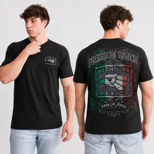 Freedom Ranch Mexico Shirt, Hecho En Mexico Tee, Viva La Raza Graphic T-Shirt, Mexican Pride Streetwear Shirt, Vintage Ranchero Western Tee