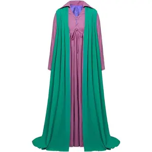 Bewitched Endora Cosplay Costume Women's Endora Witch Costume Dress Suit