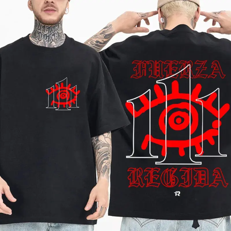 111XPANTIA Fuerza Regida T-shirt Harajuku O-neck Casual Shirt Gift' casual comfortable short sleeve Cotton Mens Regular Fit T-Shirt Oversized Tops workout tops graphic t-shirts men's graphic tees gym cotton t-shirt plain round neck raglan summer sport