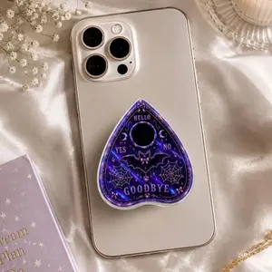 Witchy Ouija Planchette MagSafe Phone Grip Gothic Coquette Aesthetic Bat Spiderweb Magnetic Phone Holder, Spooky Cute Halloween Gift Kindle