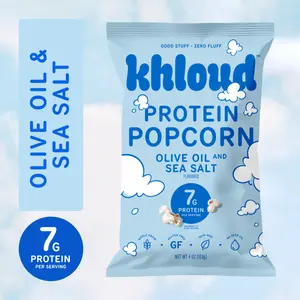 Olive Oil & Sea Salt Protein Popcorn Snack - 7g Protein Per Serving, Khloe Kardashian's Popcorn