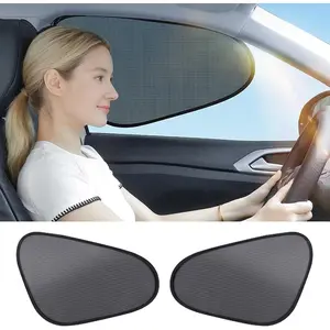 2-Pack  Window Shades | Mesh Static adsorption Side Window Anti-UV Sunshade Curtain | Universal Fit 99%  | Foldable  Shades