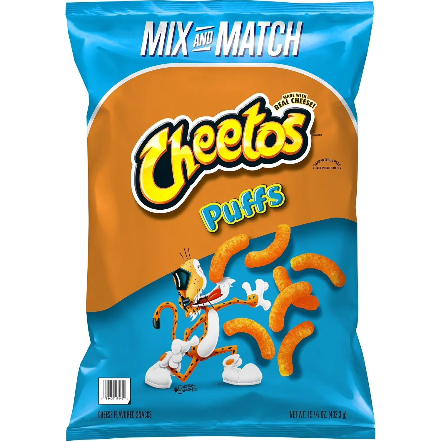 Cheetos Jumbo Puffs Crunchy Cheese-Flavored Snacks by Chester Cheetah, 15.25 oz Bite-Sized Perfect Snack Treat