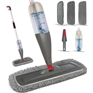Spray Mop for Floor Cleaning with Washable Pads, Microfiber Wet Mops with 800 ml Refillable Bottle, Reusable Dust Mops with Sprayer for Hardwood Laminate Vinyl Tile Cleaning