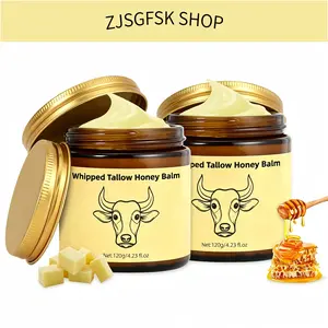 Tallow Honey Cream | 2 Pack, All-in-One Face & Body Moisturizer for Dry Skin, Nourishing & Hydrating240g
