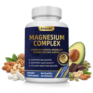 Regeskr Magnesium Complex Supplement – 500mg High Potency Mineral Formula for Daily Wellness & Nutritional Support