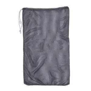 212 MAIN 24x36 in. Nylon Mesh Equipment Bag, Navy, Drawstring Lock, Ideal for Lacrosse & Ball Sports