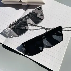 INS wind sunglasses, men's cool all-in-one 2022 new sunglasses, women's Internet celebrity, anti-ultraviolet strong light driving