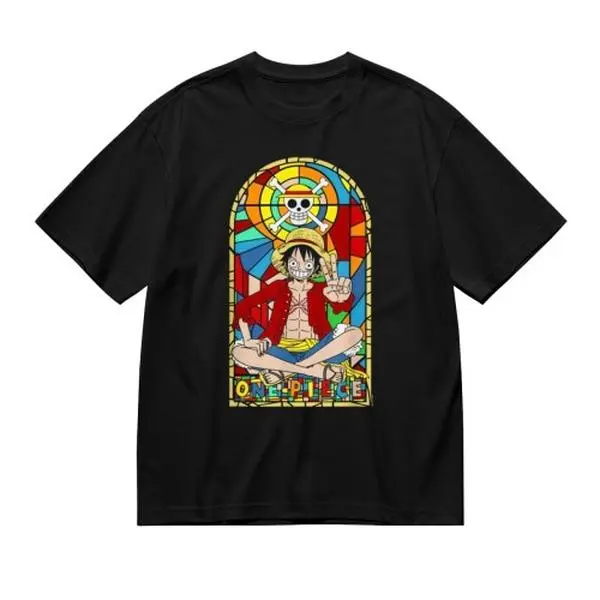 One Piece Luffy T Shirt Mens Soft Cotton Relaxed Fit Anime Graphic Tee Casual Summer