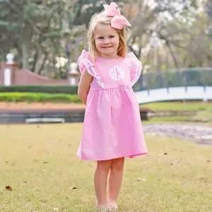 Pink Alice Dress - Girls Double Ruffle Spring Outfit