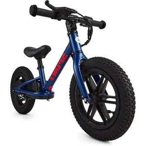 Kids Electric Bike, 24V 100W Motor with Rear Wheel Brake, 12-inch Off-Road Tires, Adjustable Seat, Electric Balance Car Bike for Boys and Girls Ages 3-5 Years Old
