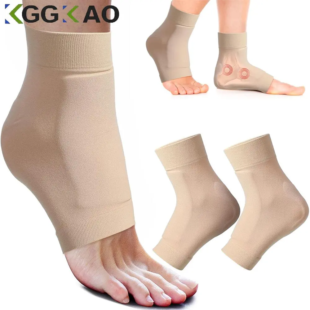1 Pair Gel Pads Ice Skating Padded Protection Socks Malleolar Sleeves Protection of Front Foot Shin Achilles Tendon Heel  Socks