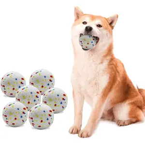 6 Pack Dog Toy Balls, 2.3 Inch ETPU Material, Replacement Balls for Automatic Ball Launcher Machine, Perfect for Small & Medium Dogs, Perfect for 2.3 Inch
