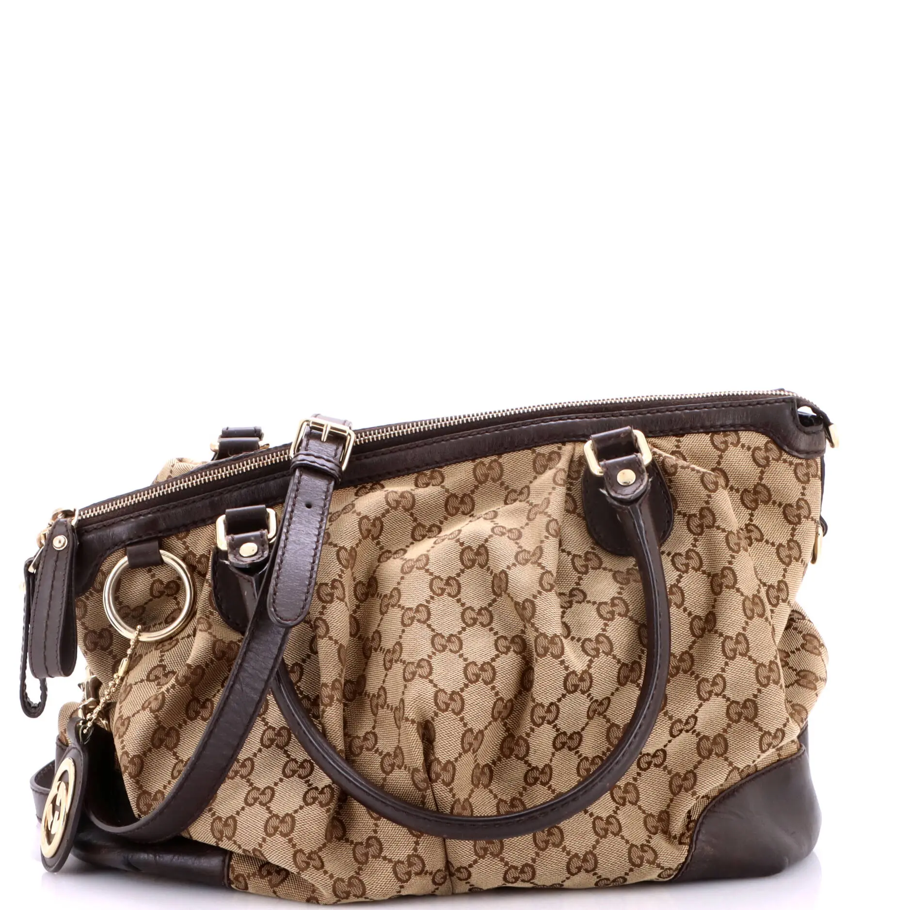 Pre-owned GUCCI Material Top Handle Bags by Rebag