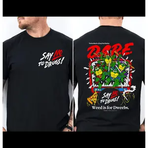 100% Cotton Teenage Mutant Ninja Turtles >     Classic Retro Pattern T-Shirt Winter Clothing DARE Say No To Drugs Teenage Mutant Ninja Turtles Pattern T-Shirt Gift for Fans Gift for Women Gift for Men