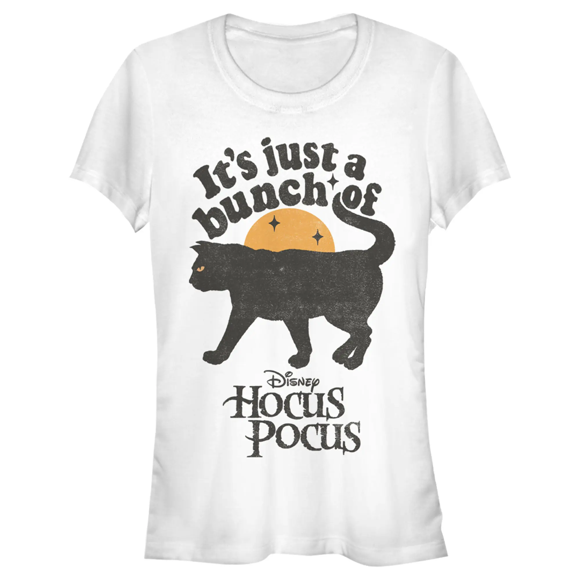 Juniors Womens Disney Hocus Pocus Binx Cat T-Shirt