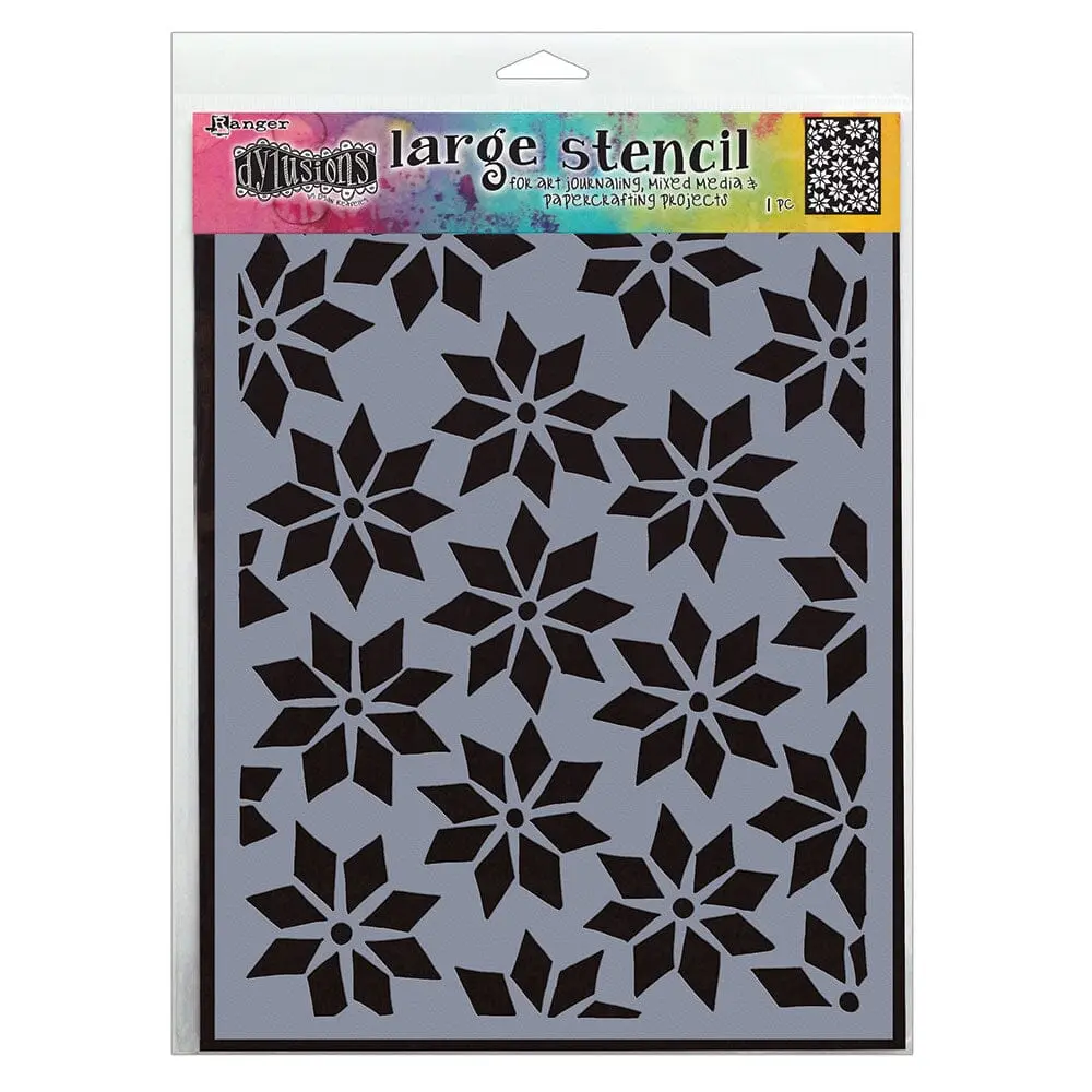 Dylusions Stencil Star Flurry