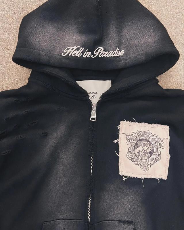 New style cross-border printed hooded sweatshirt, autumn and winter new arrival, versatile zipped cardigan jacket, sweatshirt