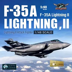 Small Eagle Assembly Aircraft Kh80103 1/48 F-35a Lightning Ii Attack Fighter Military Model Kit, Detailed Scale Replica