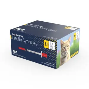 Easy Touch Pet U-40 Insulin Syringe 31G .5cc 1/2 in.