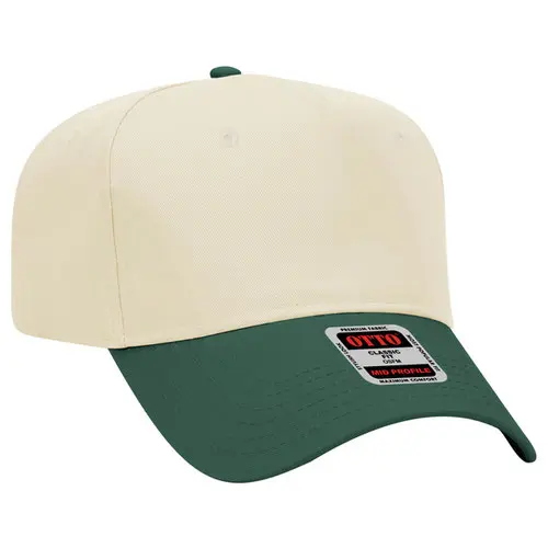 OTTO - Natural and Green 5 Panel Baseball Cap