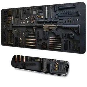 Extra Large Gaming Mouse Pad with Military-Inspired Tactical Design, Extended Desk Mat for Keyboard and Mouse, Non-Slip Rubber Base, Precision-Stitched Edges, Waterproof & Washable Surface, Durable Rectangular Mat for Office, Home, and Gamers Setup