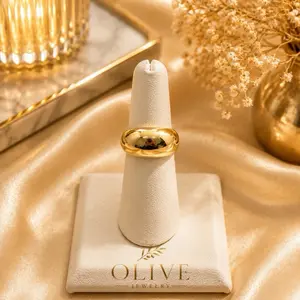 Olive Jewelry Bubble Ring - adjustable ring brass non tarnish material perfect for everyday wear