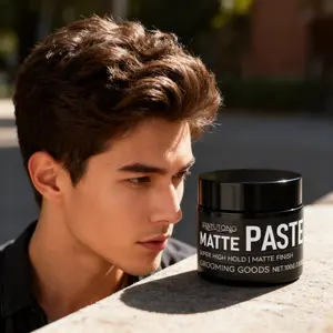 100g Men's Matte Hair Clay, Matte Finish, Non-Greasy, Long-Lasting Natural Hold, Easy to Style & Restyle, Non-Sticky. Creates Various Hairstyles, Volumizing Without Heaviness, With Lasting Fragrance, Ideal for Daily & Business Looks. Styling Matte Paste