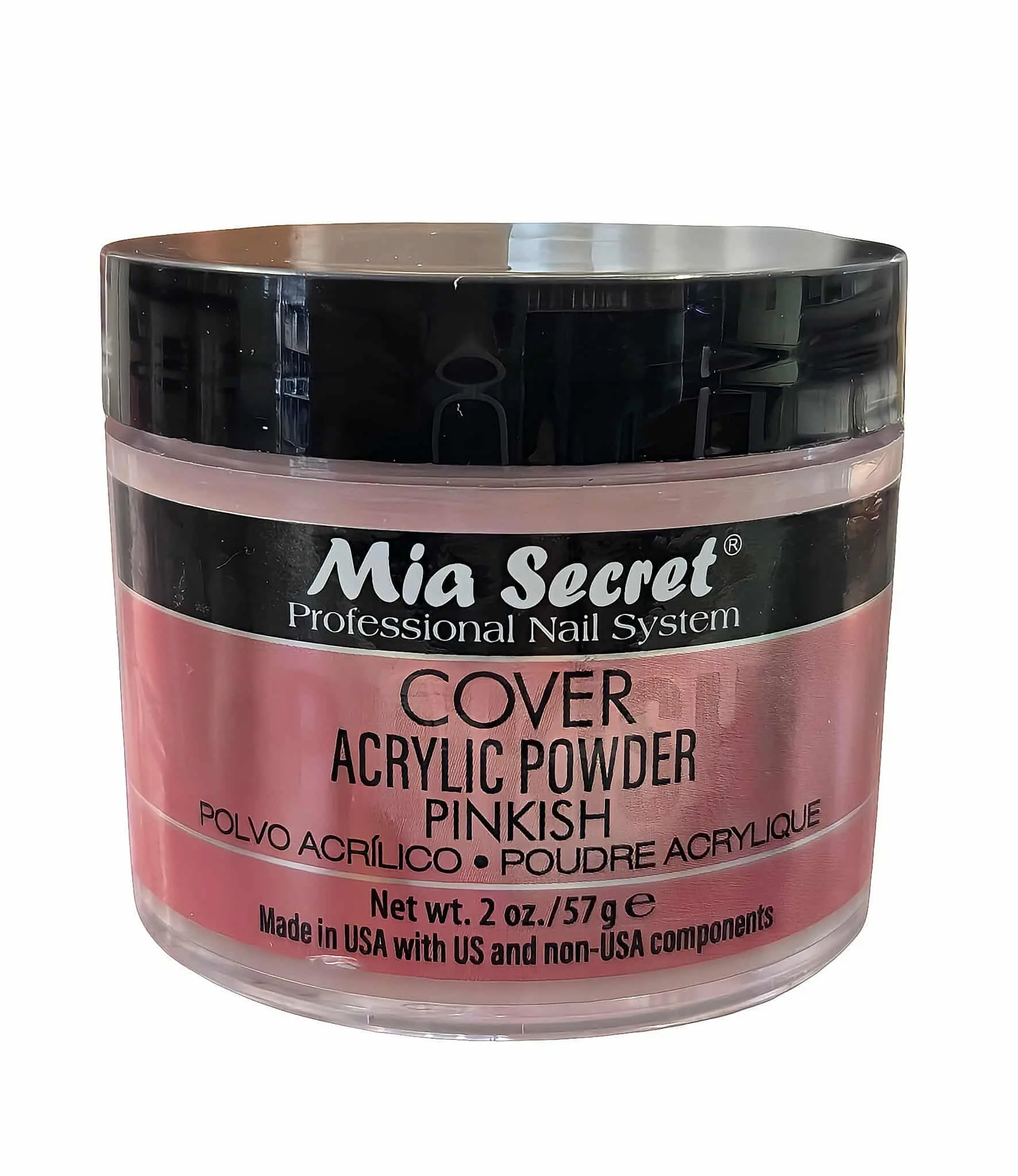 Mia Secret Pinkish Acrylic Dipping Cover Powder, Salon-Quality for Professional Nail Systems & Durable Performance, 2 oz, Acrylic Dipping Powder, Salon Quality Acrylic