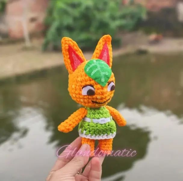 Tangy Animal Crossing Crochet Doll - Female Cat Animal Crossing Character Amigurumi - Peppy Cat Villager Amigurumi - Animal Stuffed Toy