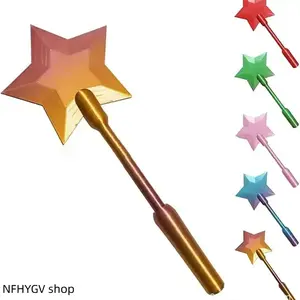 Magic Fairy Wand Tap-to-Pay Credit Card Holder, 3D printed novelty design. Durable PLA material, secure slot for contactless cards, lightweight & portable. Fun magical payment experience, perfect gift for kids & adults, ideal for daily use & parties.