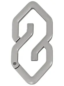 1pc Original S-Type Closed Metal Keychain For Bags Pendant, High-End Design Bag Accessory, Spring Snap Head Waist Belt Buckle Decoration