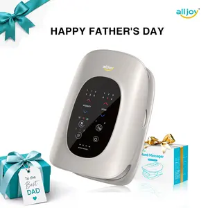 ALLJOY Hand Massager with Heat & Compression 6 Modes 6 Intensities 3 Heat Settings for Arthritis & Carpal Tunnel Relief Ergonomic Design Gifts for Women Men