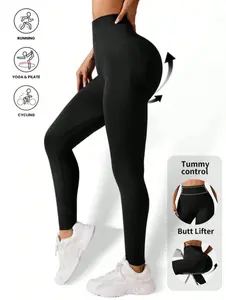 Women's Seamless High Waisted Yoga Leggings - Buttery Soft Tummy Control Pants for Yoga, Workout & Everyday Wear