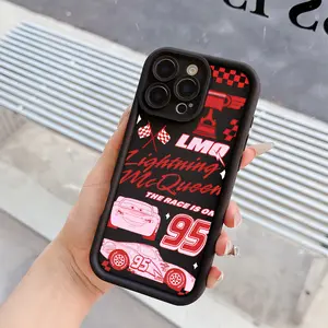1 Lightning McQueen phone case, fashionable and creative trendy iPhone phone case with Protection, suitable for iPhone 17 Pro Max, compatible with iPhone 7-17 series/Pro/Pro Max/Plus/Air/E/Mini/X/XS/XR