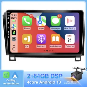 2+64G Car Radio Stereo for Toyota Tundra 2007-2013 Sequoia 2008-2018,10" Android 13 Touchscreen Head Unit,Wireless CarPlay & Android Auto,GPS Navigation,HD Backup Camera,WiFi 6,Bluetooth 5.4,FM,SWC