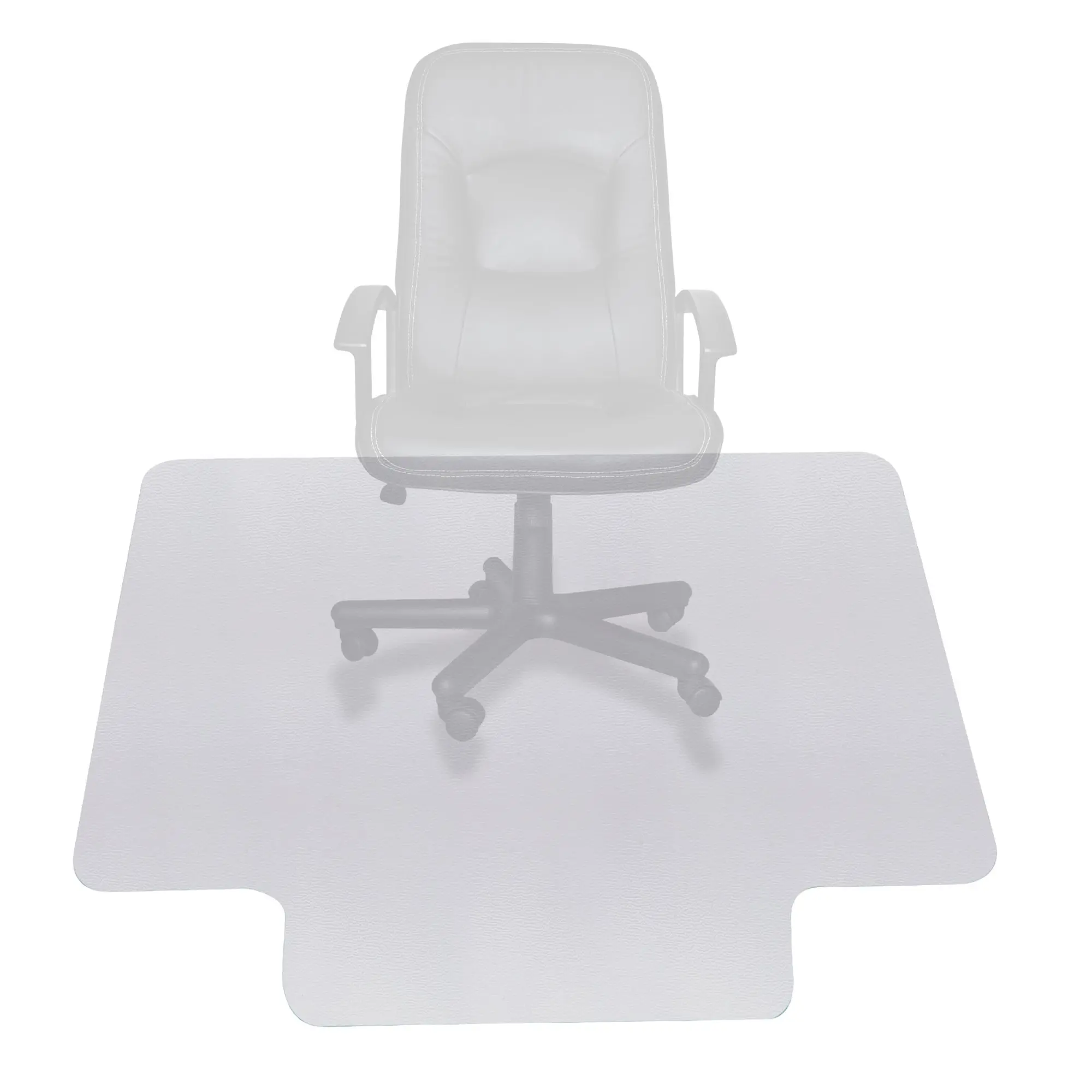 SUPERDEAL 48"x36" PVC Office Chair Mat - 0.06" Thin Anti-Slip Base Mat, Solid Color Hard Floor Protector for Home Office, Prevents Less Chair Slip, Rolls for Storage on Concrete, Tile, Laminate Floors