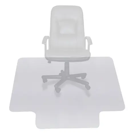 SUPERDEAL 48"x36"x0.06" PVC All-Weather Grip Office Chair Mat - 0.06" Thin Flat Flexible Washable Anti-Scratch Protector, Less Chair Slip, Rolls for Storage on Concrete Tile Laminate, Home/Office Floor Mats