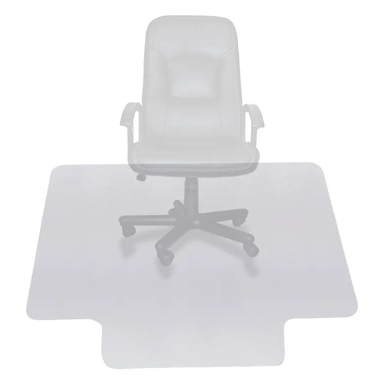 SUPERDEAL 48"x36"x0.06" PVC All-Weather Grip Office Chair Mat - 0.06" Thin Flat Flexible Washable Anti-Scratch Protector, Less Chair Slip, Rolls for Storage on Concrete Tile Laminate, Home/Office Floor Mats