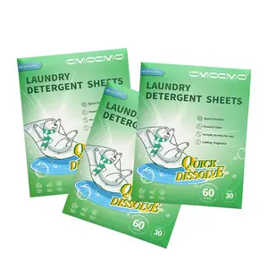 CMOCMO Gentle Fresh-Scented Laundry Sheets – Eco-Friendly, Antibacterial,Cleans,for Baby Clothes,for Home,Dorm, Travel Handwashing Household Perfume